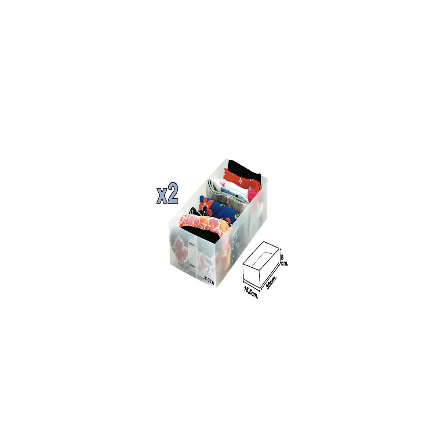 ▷ Set von fünf Einheiten Schubladenorganisator Jocca