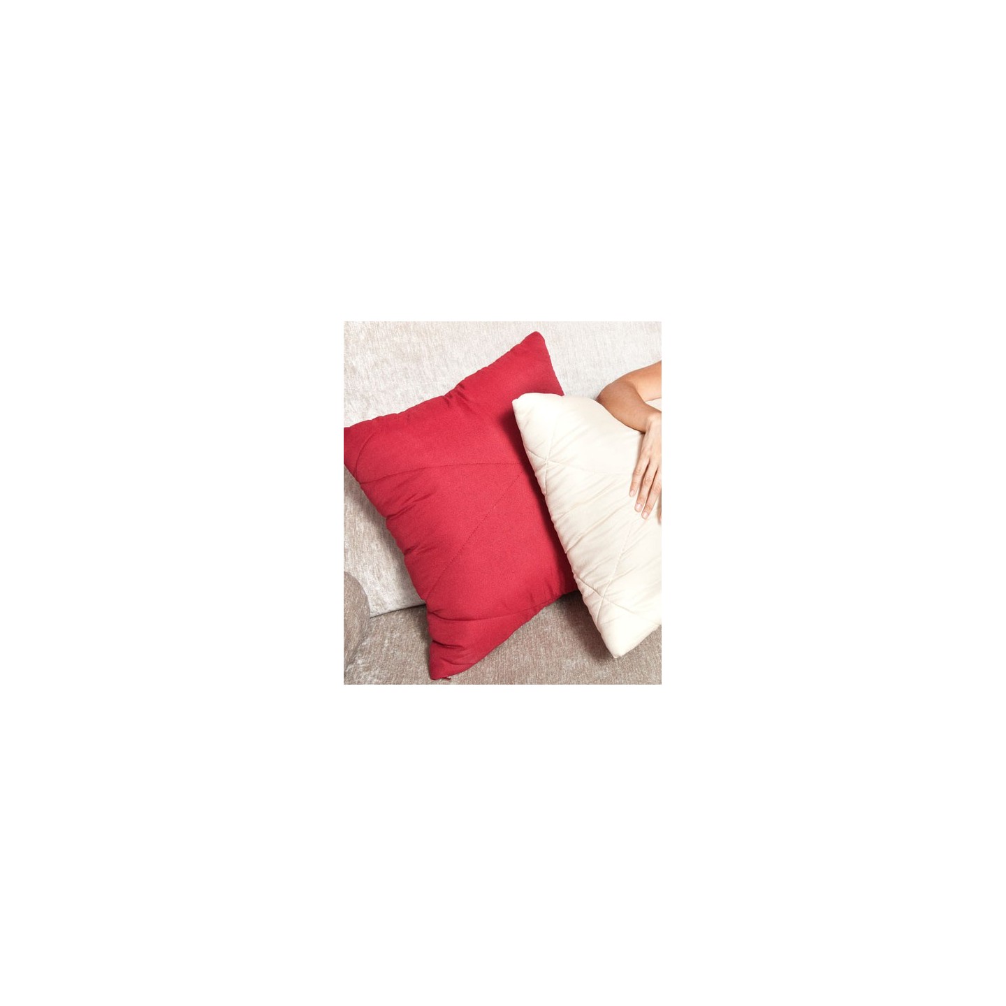 ▷ Cojín para sofá: set de dos cojines edredón Jocca
