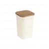 RECIPIENTE  DE FIBRA DE BAMBÚ 11,6*11,6*18,5cm BEIGE