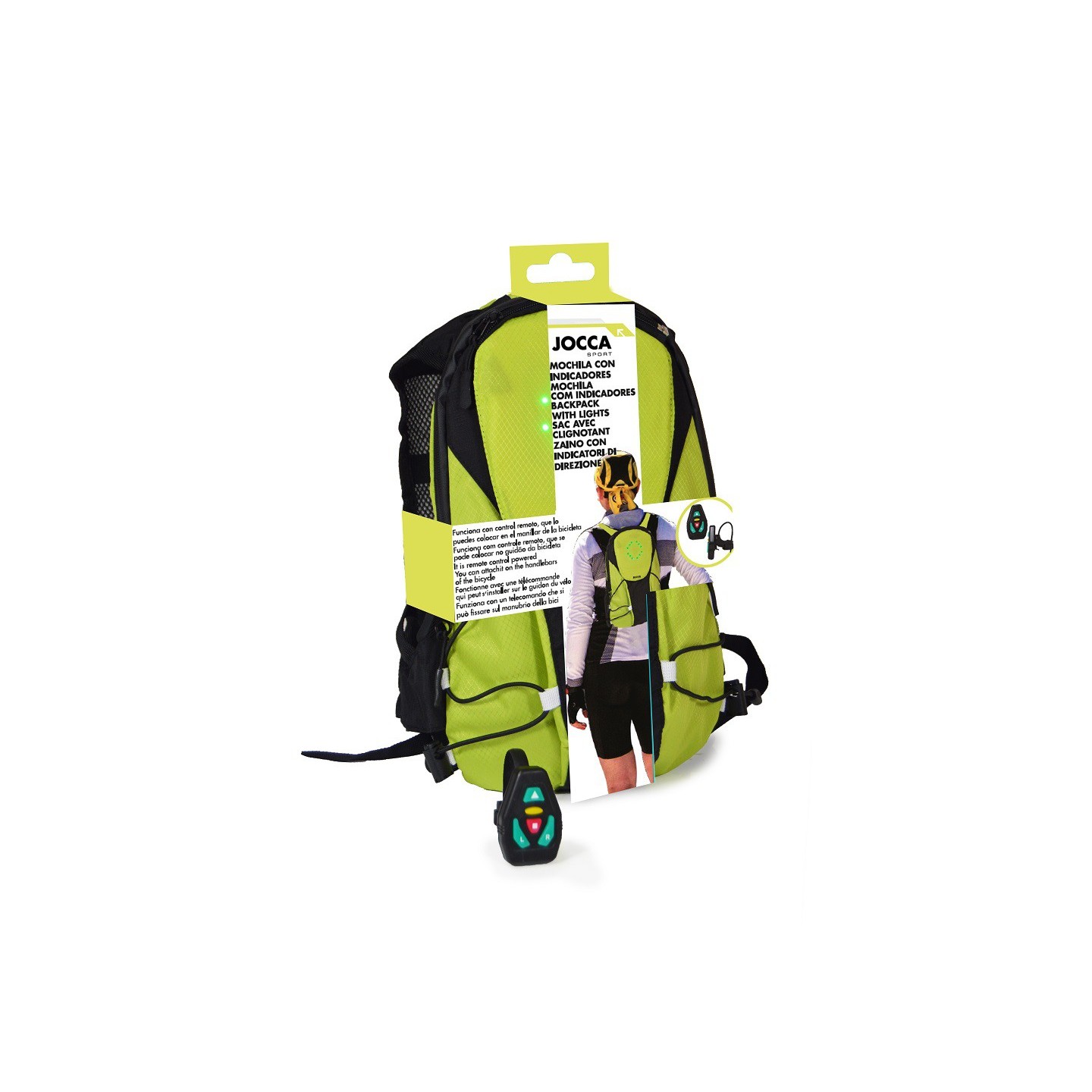 SAC À DOS CLIGNOTANT VÉLO