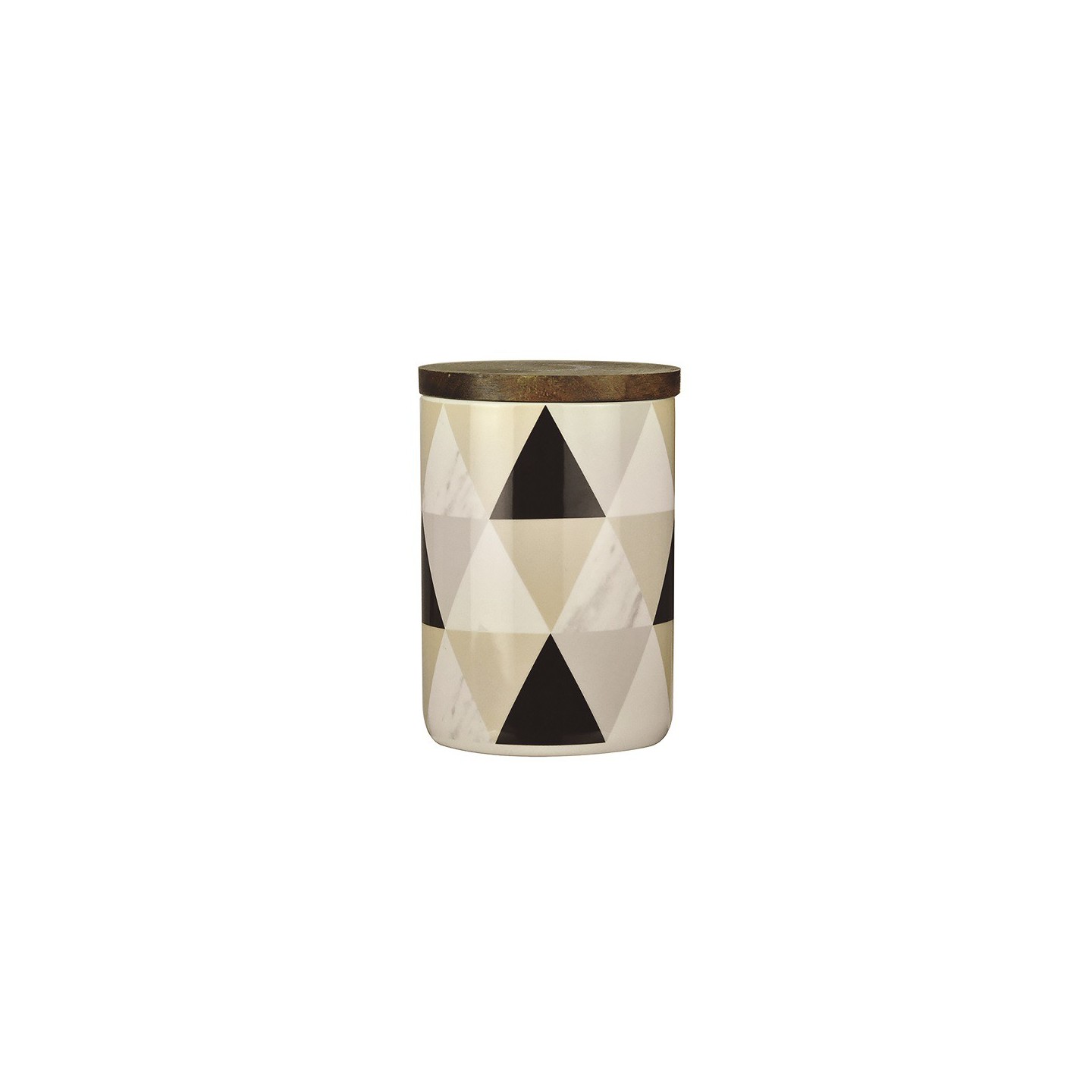 SET DE 2 RECIPIENTES DE PORCELANA Y TAPA DE ACACIA - MODELOS SURTIDOS