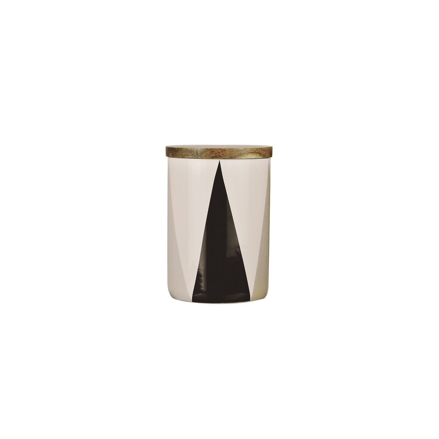 SET DE 2 RECIPIENTES DE PORCELANA Y TAPA DE ACACIA - MODELOS SURTIDOS