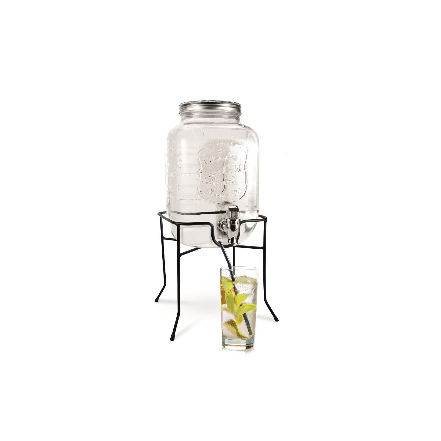 DISPENSADOR DE BEBIDAS CON SOPORTE 