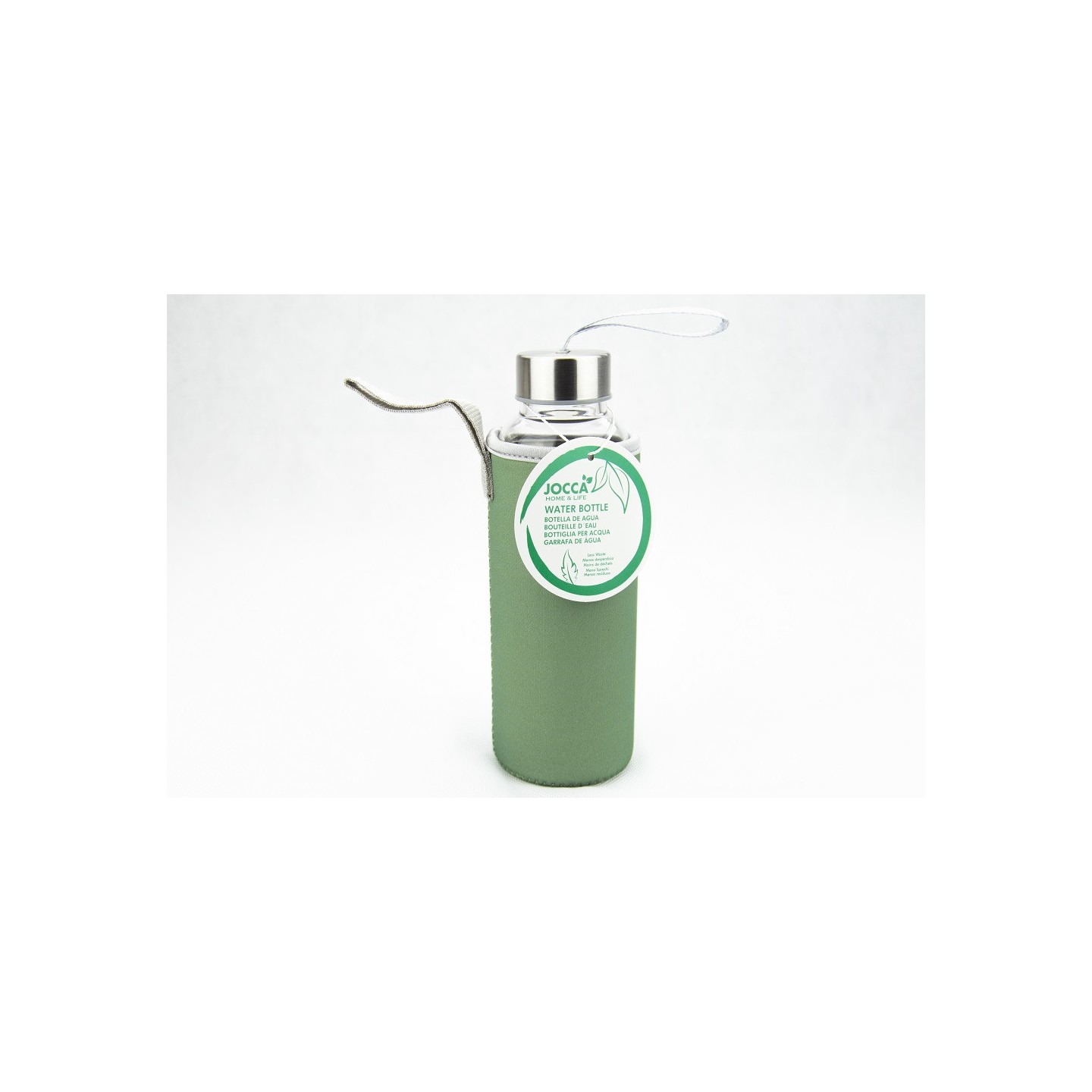 BOTELLA DE CRISTAL CON FUNDA DE NEOPRENO