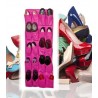 ORGANIZADOR DE PARED PARA ZAPATOS 20 HUECOS FUCSIA