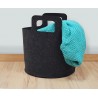 ▷ Oferta Jocca de 2 cestas de fieltro gris oscuro