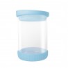 ▷ Oferta Jocca de botes azules de cristal con silicona