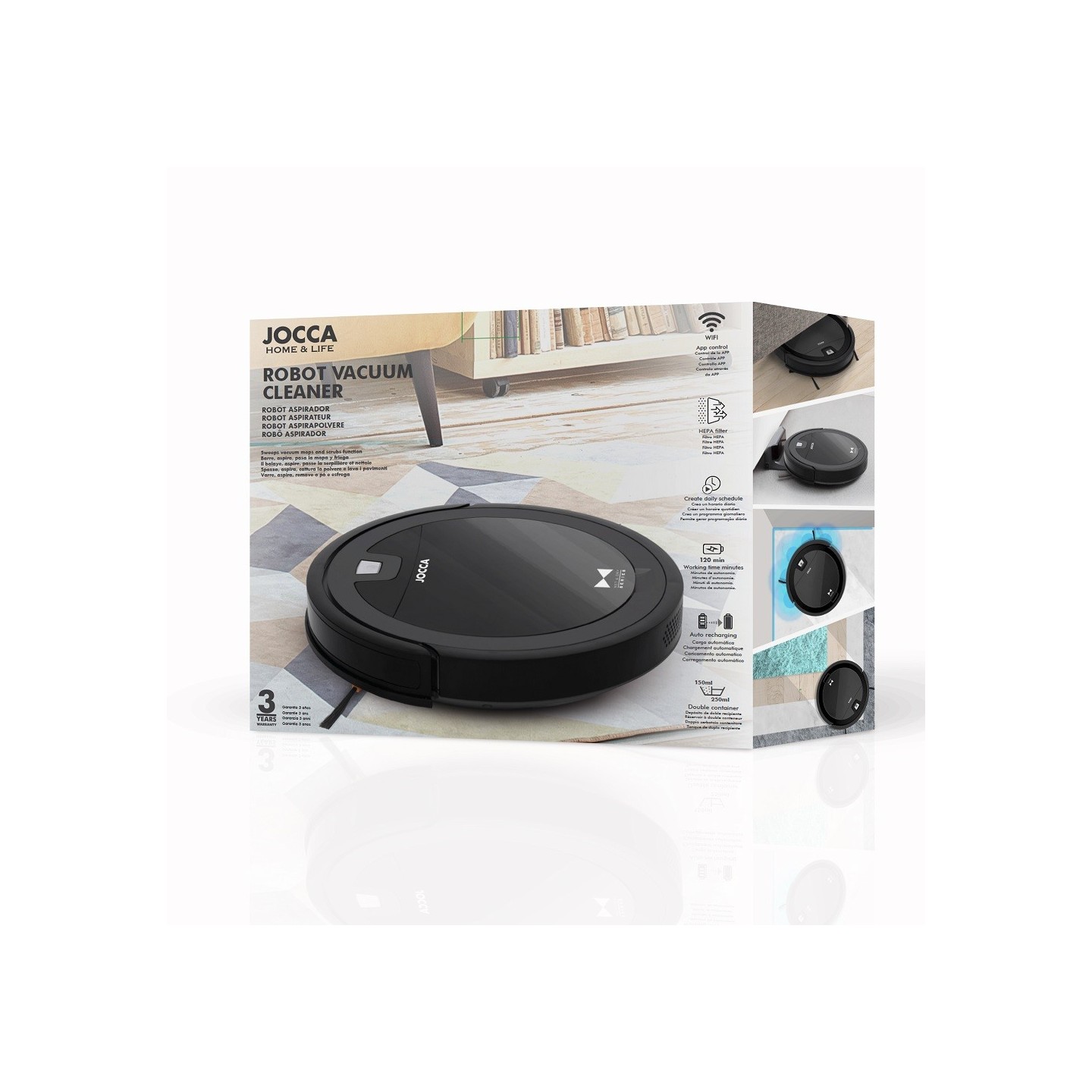 ▷ El robot aspirador profesional 4 en 1 de Jocca
