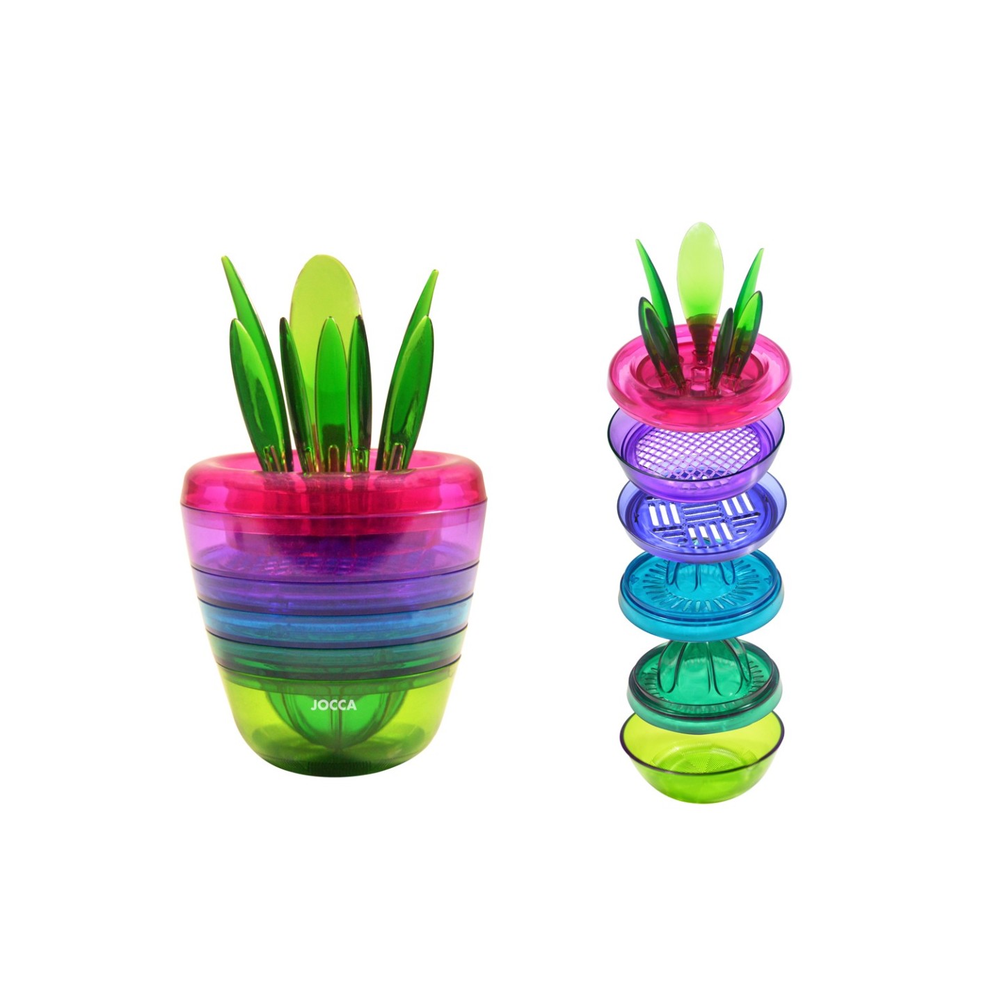 ▷ Multipurpose kitchen set 10 in 1 Jocca with multicolor design