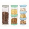 Set 3 bouteilles en verre avec silicone Jocca
