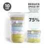 ▷ Conjunto de 10 sacos economiza espaço de vácuo Jocca