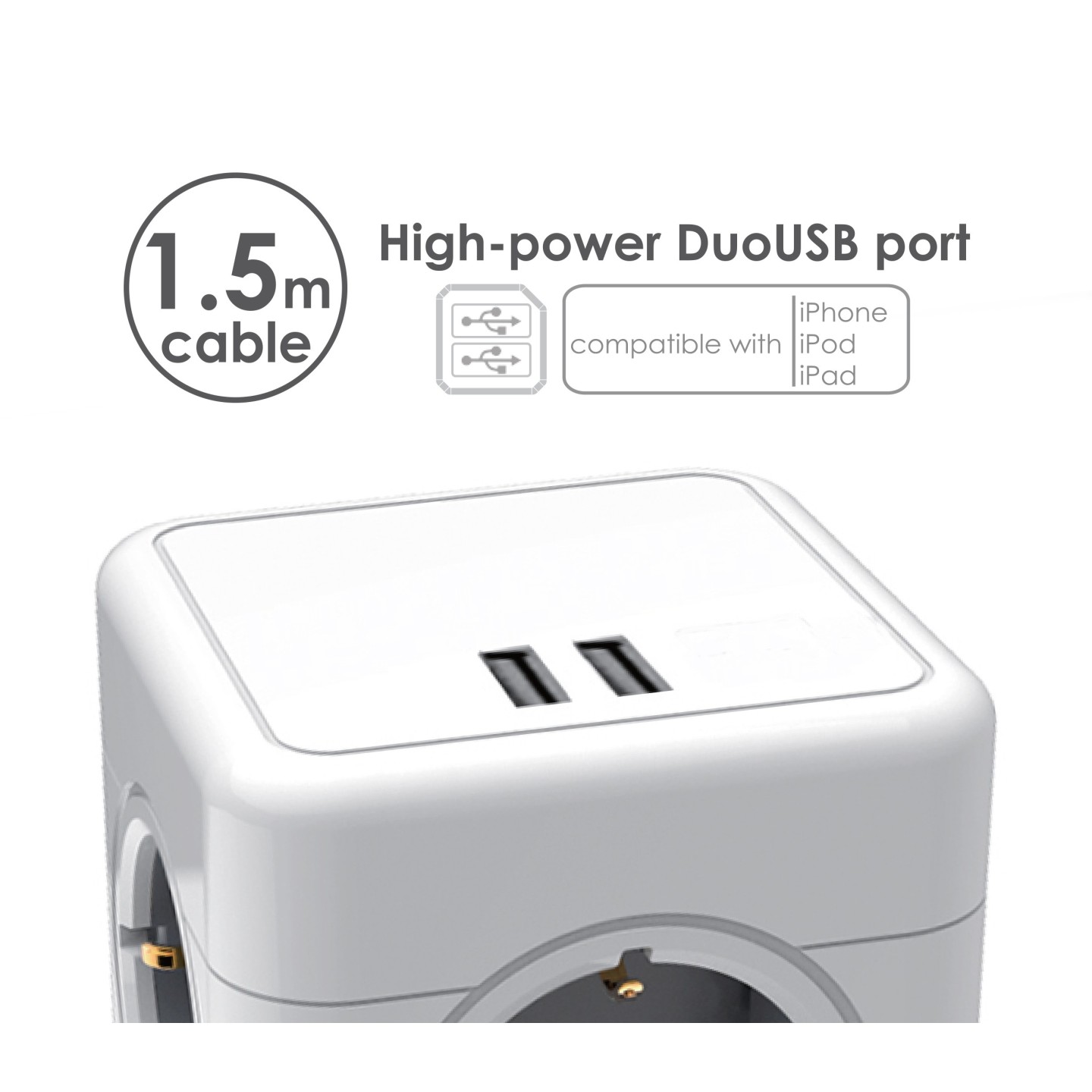 ▷ Plug bin com porta USB Jocca