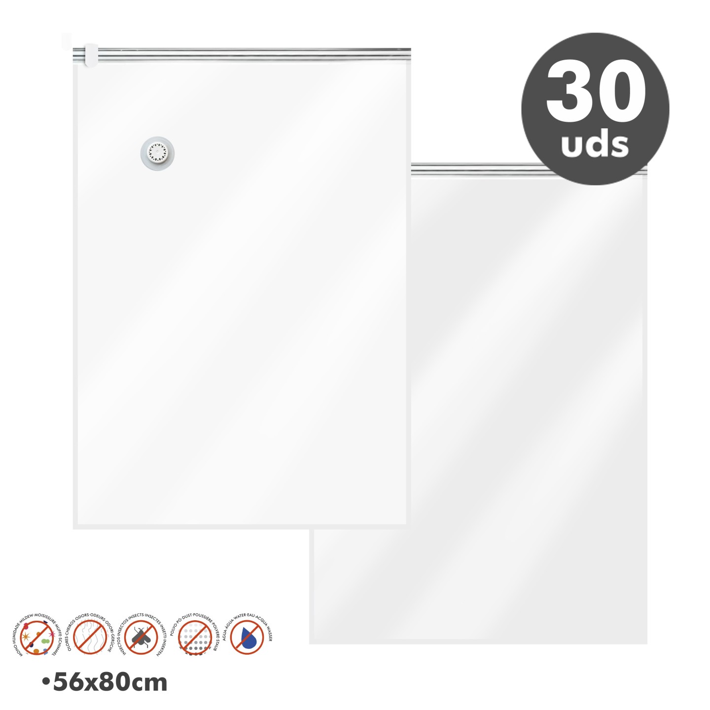 ▷ Set von 30 Taschen spart Vakuumraum Jocca