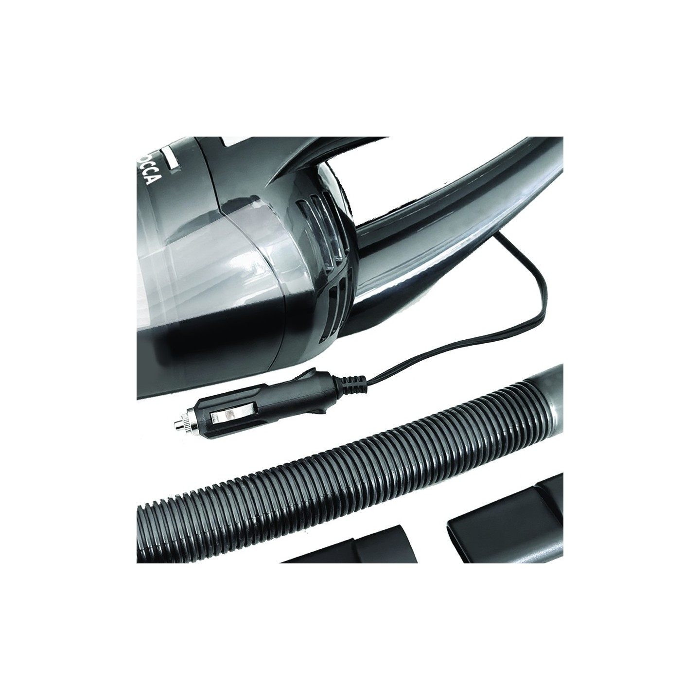 PACCHETTO PER L'AUTO: LAMPADINA, ASPIRAPOLVERE E VENTOLA ANTINCENDIO
