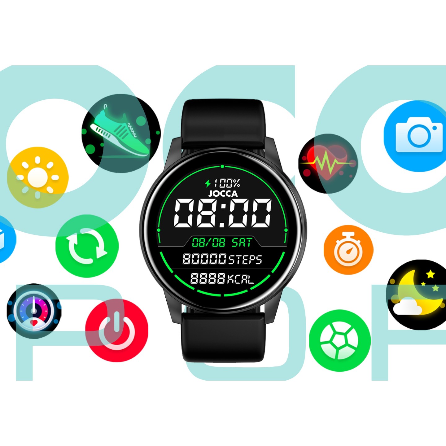 SMARTWATCH JOCCA SPORT NEGRO