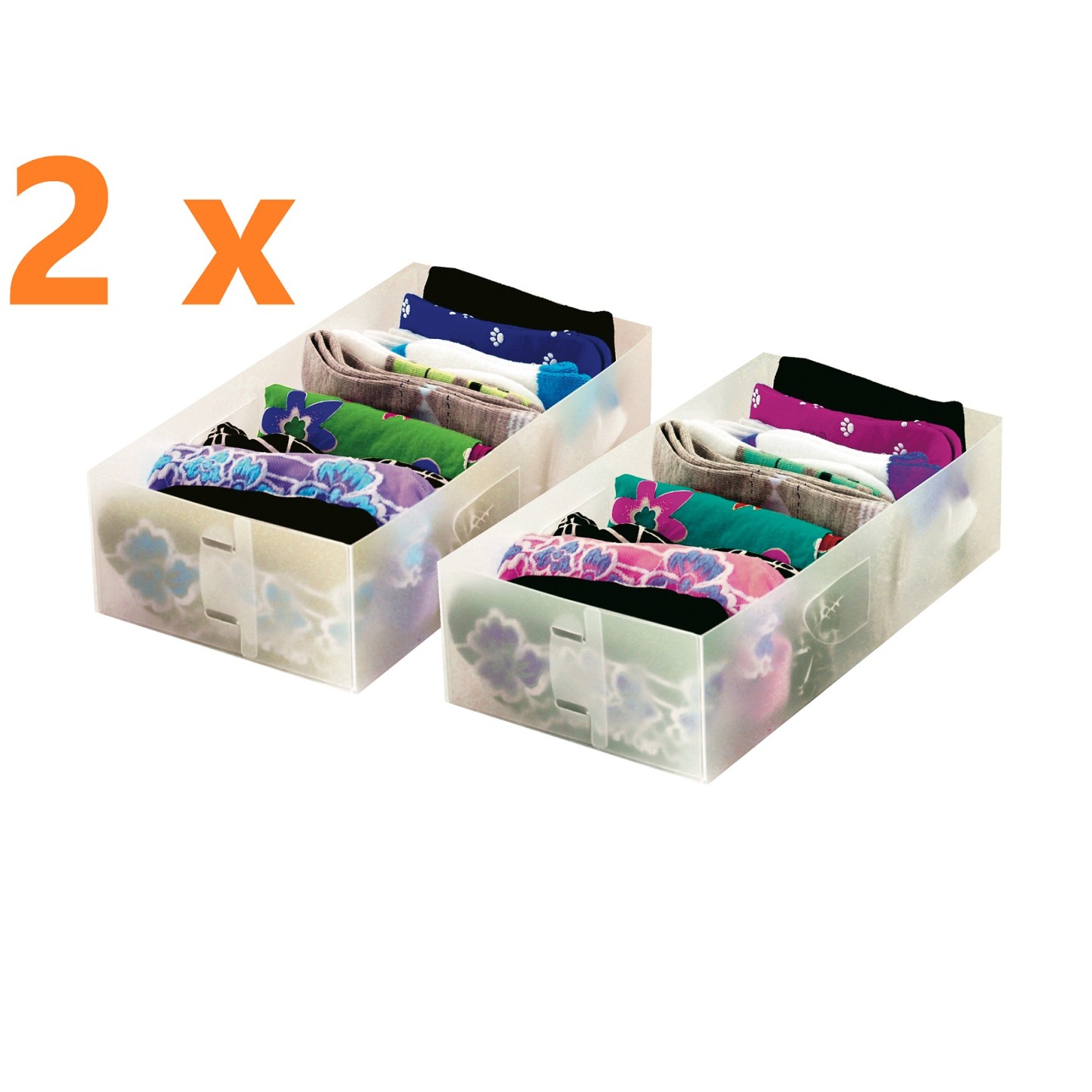 ▷ Set de cuatro unidades del organizador de cajones Jocca